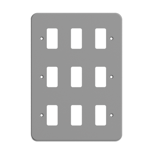 DIFFUSION 610322 Éponge grattoir gris (x3) - 12 x 10 cm
